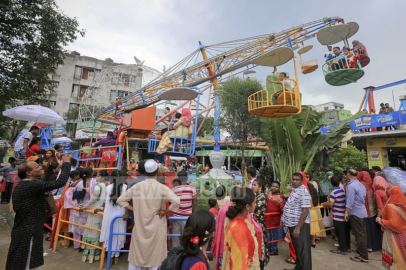 A view of DNCC Wonderland in Dhaka's Shyamoli a day after the Eid on Tuesday. Photo: asaduzzaman pramanik
