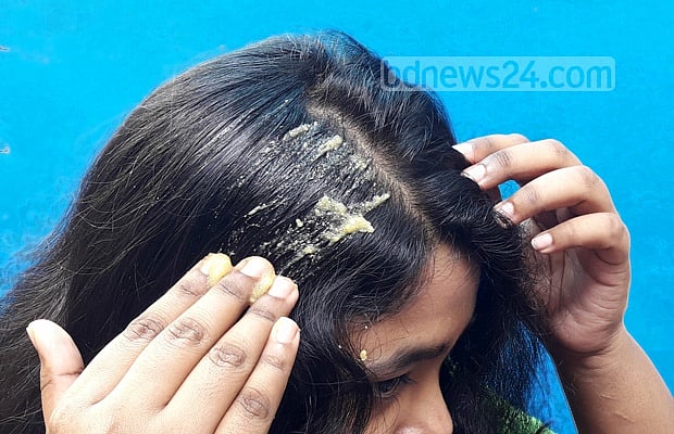 মাথার ত্বক পরিষ্কার করতে ঘরোয়া উপাদান