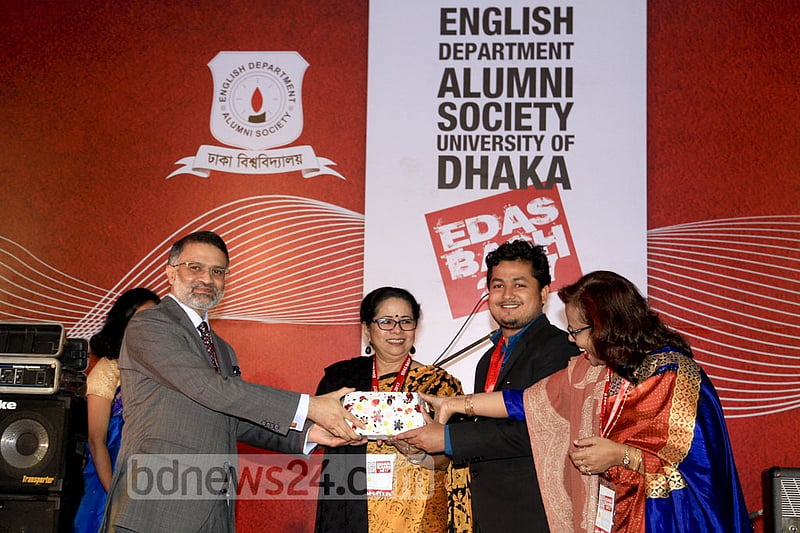 Meritorious students are given awards during the DU EDAS annual bash on Saturday at the campus.
