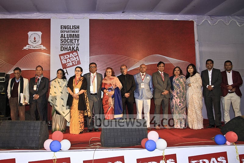 The new committee of the Dhaka University English Department Alumni Society for 2018 is formed during the EDAS annual bash on Saturday.