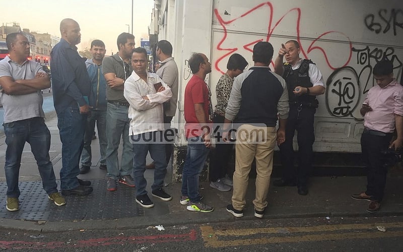 Miscreants on motorbike snatch away Ekattor TV’s camera from London street