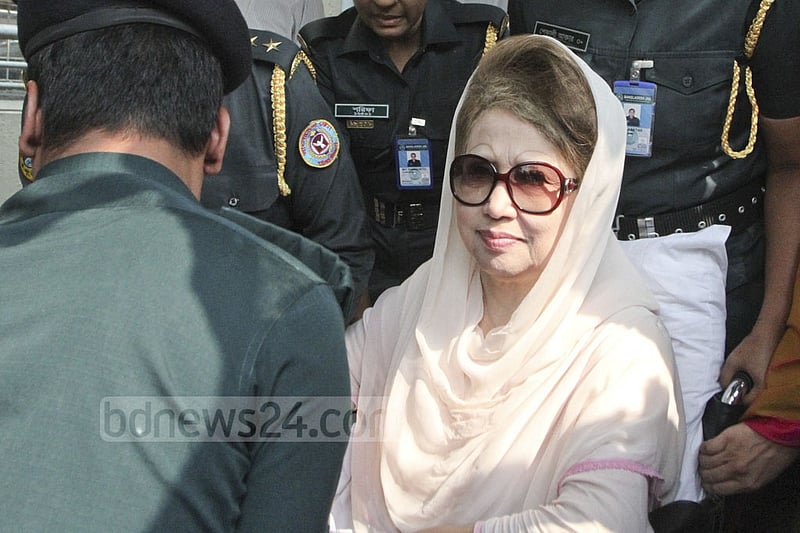 Former prime minister Khaleda Zia is barred from Bangladesh elections