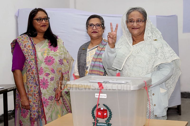 Hasina wins Gopalganj-3 as EC releases first full constituency results