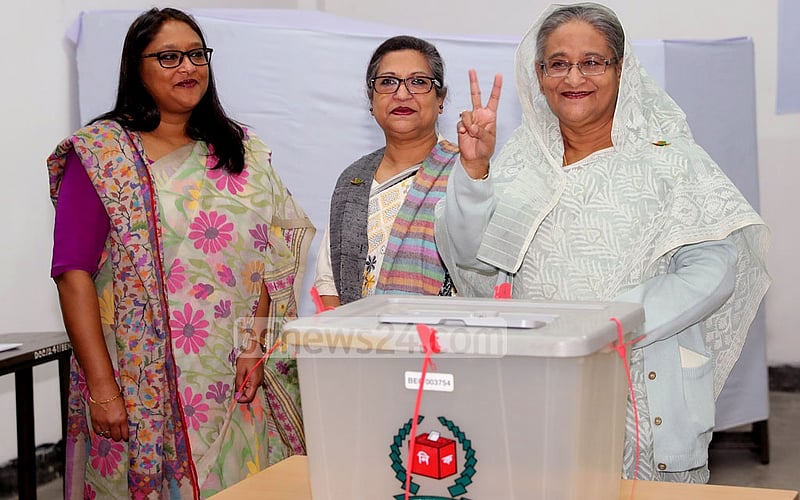 World leaders congratulate Hasina over election victory