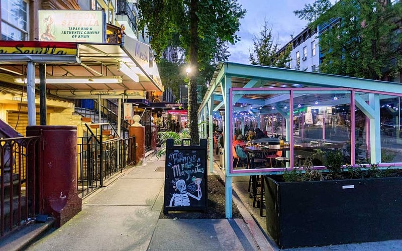 Restaurants have lavish setups for outdoor winter dining. But is it safe?