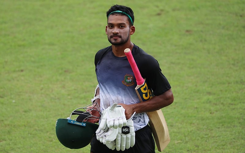 Maiden century from Shanto gives Bangladesh strong start