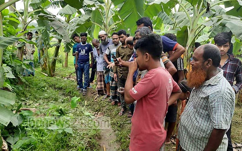 শেরপুরে কাফনের কাপড়ে মোড়ানো অজ্ঞাত নারীর কঙ্কাল উদ্ধার