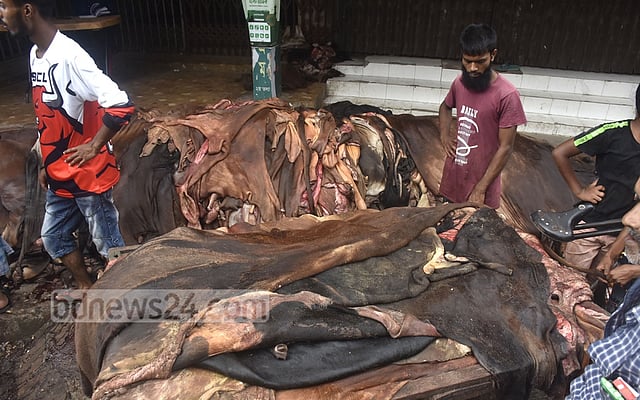 চট্টগ্রামের চামড়ার আড়তে দুশ্চিন্তা লবণের বাড়তি দাম নিয়ে