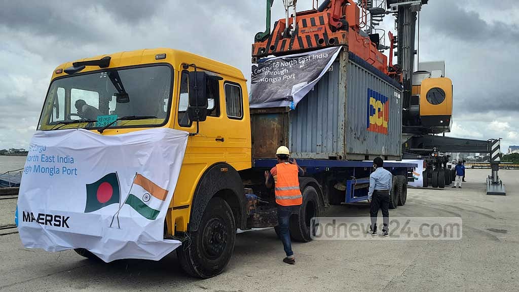 ট্রানজিট: বন্দর থেকে ভারতীয় পণ্য পরিবহনে ৭ দিন
