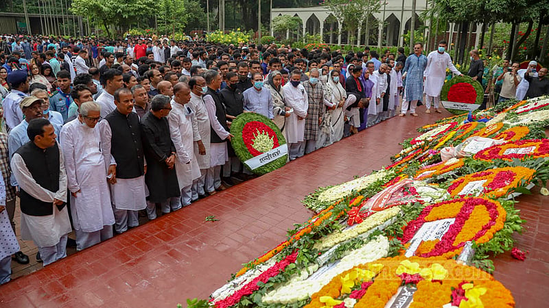 জাতীয় কবি কাজী নজরুল ইসলামের মৃত্যুবার্ষিকীতে শনিবার তার সমাধিতে ফুল দিয়ে শ্রদ্ধা জানানো হয় প্রধানমন্ত্রীর পক্ষ থেকে।