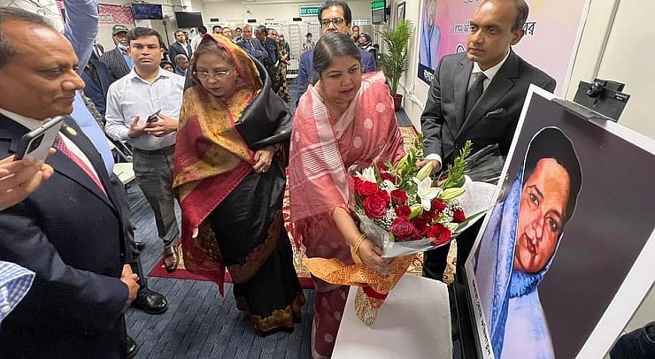 যুক্তরাষ্ট্রে বঙ্গমাতার জন্মবার্ষিকীর অনুষ্ঠানে স্পিকার শিরীন শারমিন