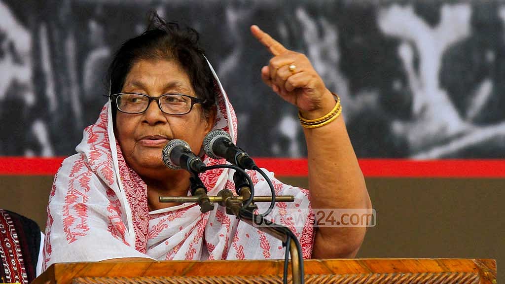 ‘সাহসী, নিবেদিতপ্রাণ’ সাজেদা চৌধুরীকে স্মরণ সহযোদ্ধাদের