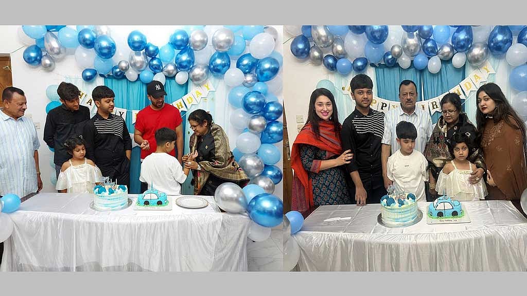 একটাই কেক, তবু এক ছবিতে নয়