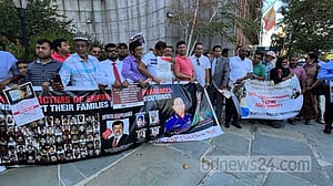 গুম প্রতিরোধ দিবসে জাতিসংঘের সামনে প্রবাসীদের র‌্যালি