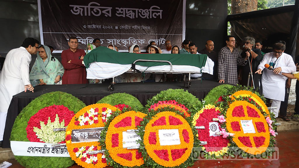 মুক্তিযুদ্ধের শব্দসৈনিক সাংবাদিক তোয়াব খানকে শেষ বিদায়