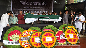 মুক্তিযুদ্ধের শব্দসৈনিক সাংবাদিক তোয়াব খানকে শেষ বিদায়
