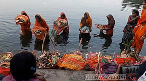 নেত্রকোণায় সূর্যপূজায় মানবজাতির মঙ্গল কামনা