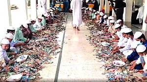 পাগলা মসজিদের দানবাক্সের টাকা গণনা চলছে