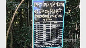 অবশেষে রামনাথের ভিটায় পাঠাগারের সাইনবোর্ড