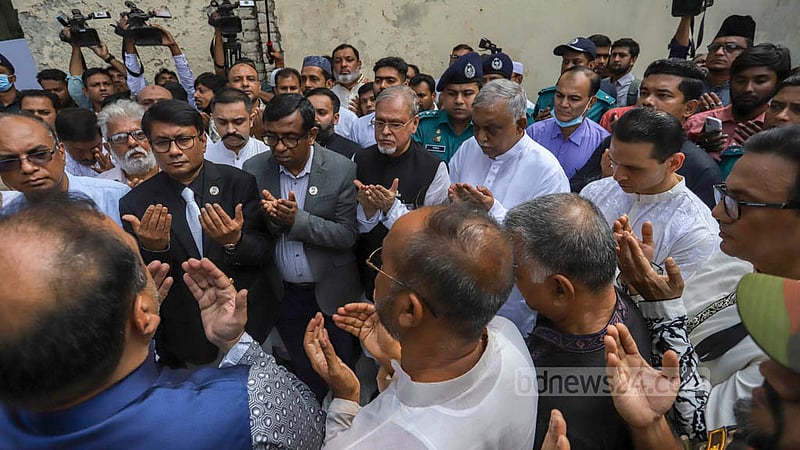 জেল হত্যা দিবসে বৃহস্পতিবার পুরান ঢাকার নাজিমউদ্দিন রোডের কারা স্মৃতি জাদুঘরে মোনাজাতে অংশ নেন চার জাতীয় নেতার পরিবারের সদস্য এবং আওয়ামী লীগের নেতারা।