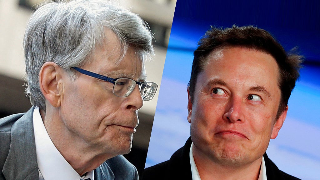স্টিফেন কিংয়ের এক ধমকে ২০ থেকে ৮ ডলারে ইলন মাস্ক
