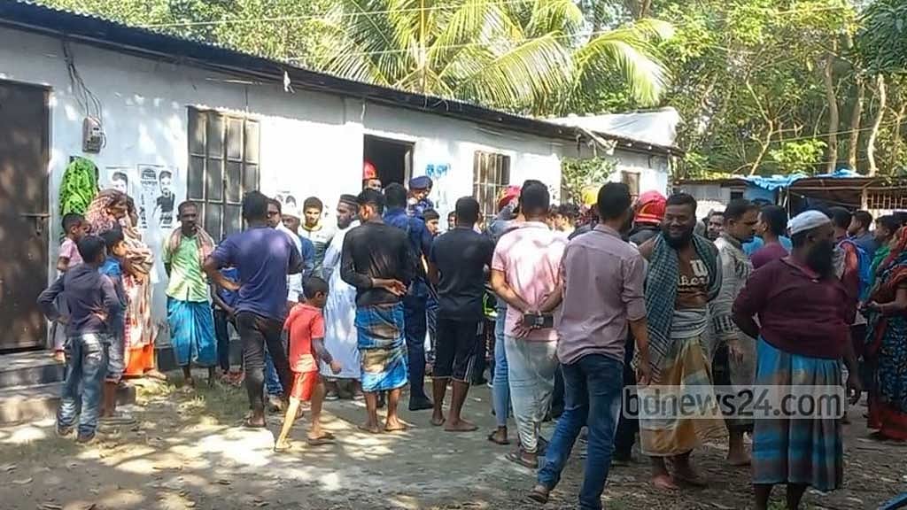 মাদারীপুরে বদ্ধঘরে আগুনে পোড়া দুই শিশুর লাশ, মা-নানি পলাতক