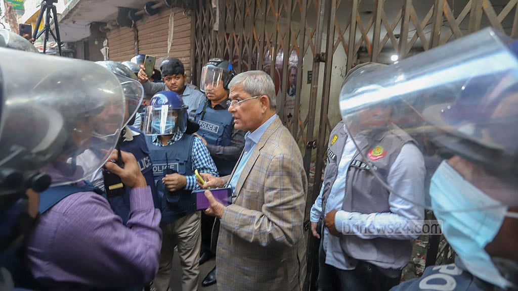 বিএনপি কার্যালয়ে পুলিশের অভিযানকে ‘জঘন্য’ বললেন ফখরুল