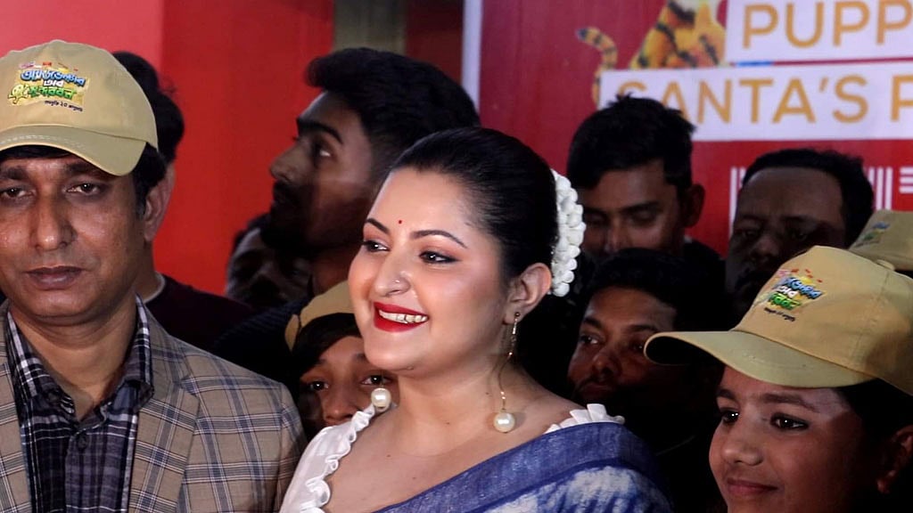 ‘অ্যাডভেঞ্চার অব সুন্দরবন’ সিনেমার প্রচারে পরীমনি