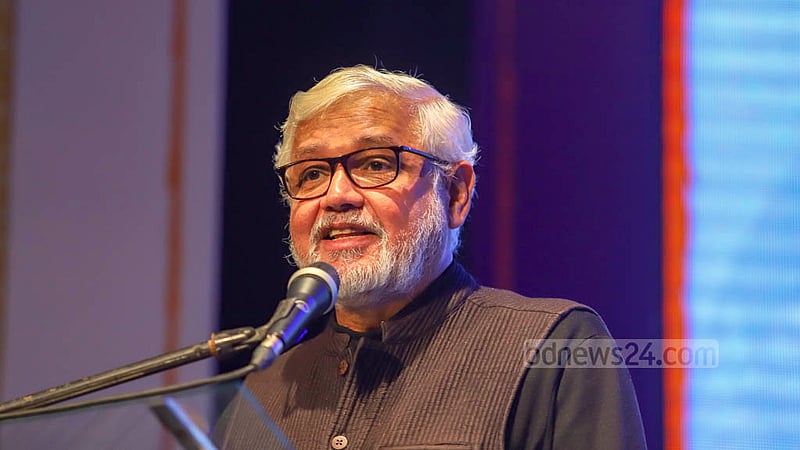 বৃহস্পতিবার ঢাকা লিট ফেস্টের উদ্বোধন অনুষ্ঠানে বক্তব্য দেন ভারতীয় বাঙালি লেখক অমিতাভ ঘোষ।&amp;nbsp;ছবি: মাহমুদ জামান অভি