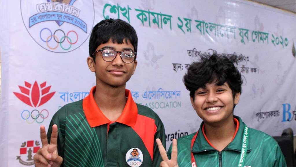 যুব গেমস: ব্লিটজ দাবায় সেরা মনন ও নুসরাত