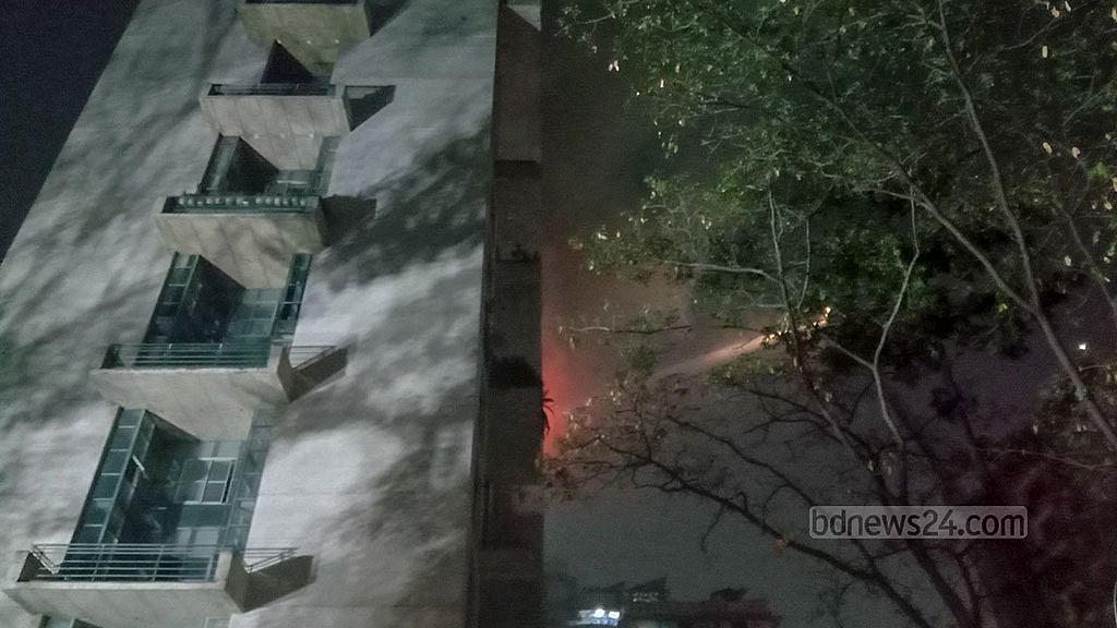গুলশানে ভবনে আগুন