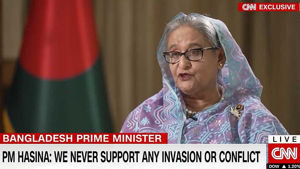যুদ্ধ বন্ধে বিশ্বের এগিয়ে আসা উচিত: সিএনএনকে শেখ হাসিনা