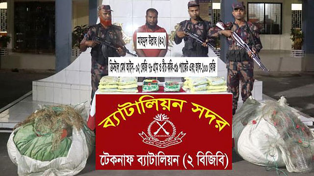 নাফ নদীর সীমান্তে দুই কেজি ক্রিস্টাল মেথ উদ্ধার, একজন গ্রেপ্তার