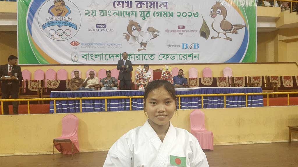 কারাতে ম্রো, শুটিংয়ে ওয়াহেদ-মেহেজাবীনের সোনা জয়