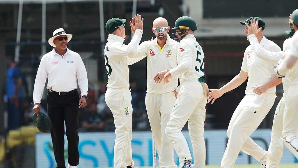 লায়নের ৮ উইকেটে জয়ের সুবাস পাচ্ছে অস্ট্রেলিয়া