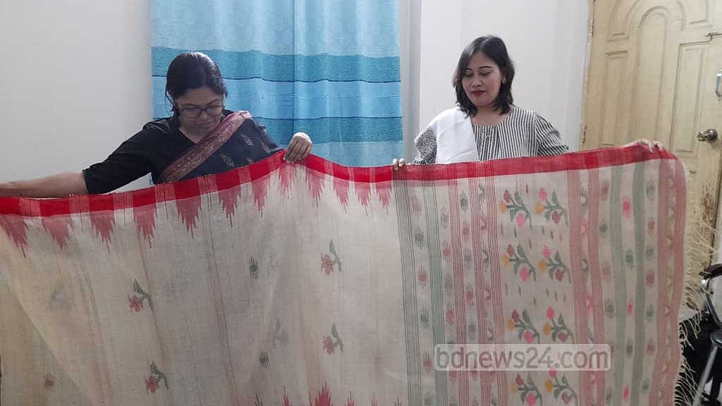কলাগাছের বাকলের সুতায় তৈরি প্রথম শাড়ি ‘কলাবতী’
