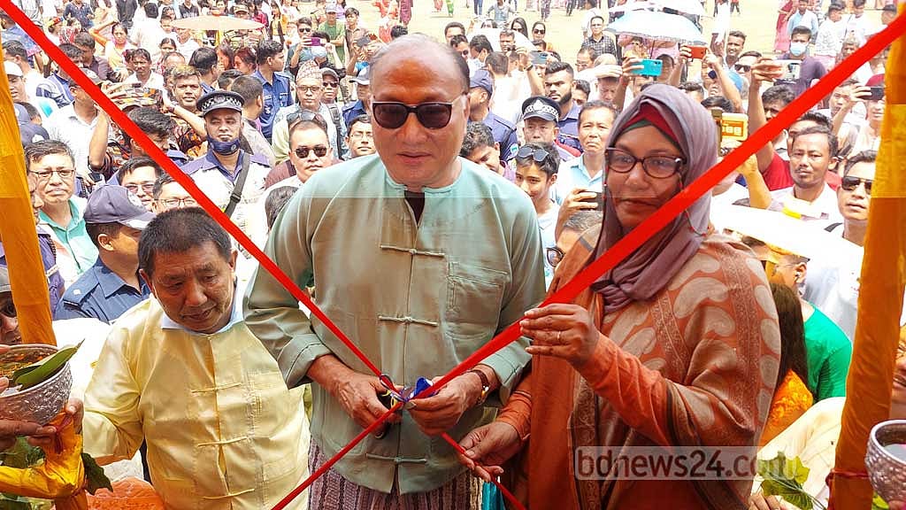 রাঙামাটিতে সাংগ্রাই জলোৎসবে শেষ হলো বৈসাবি