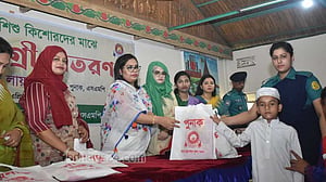 ঈদ আনন্দ: সিলেটে সুবিধাবঞ্চিত শিশুদের পাশে পুনাক