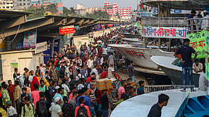 ঈদযাত্রায় লঞ্চের সেই ভিড় নেই