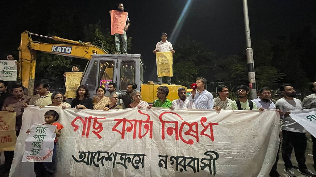 তপ্ত নগরে গাছ কেটে ‘সৌন্দর্যবর্ধন’