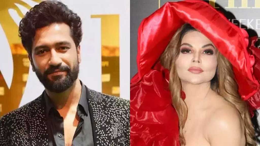 রাখির গাউনে পা জড়িয়ে পড়ে যাওয়ার উপক্রম ভিকির