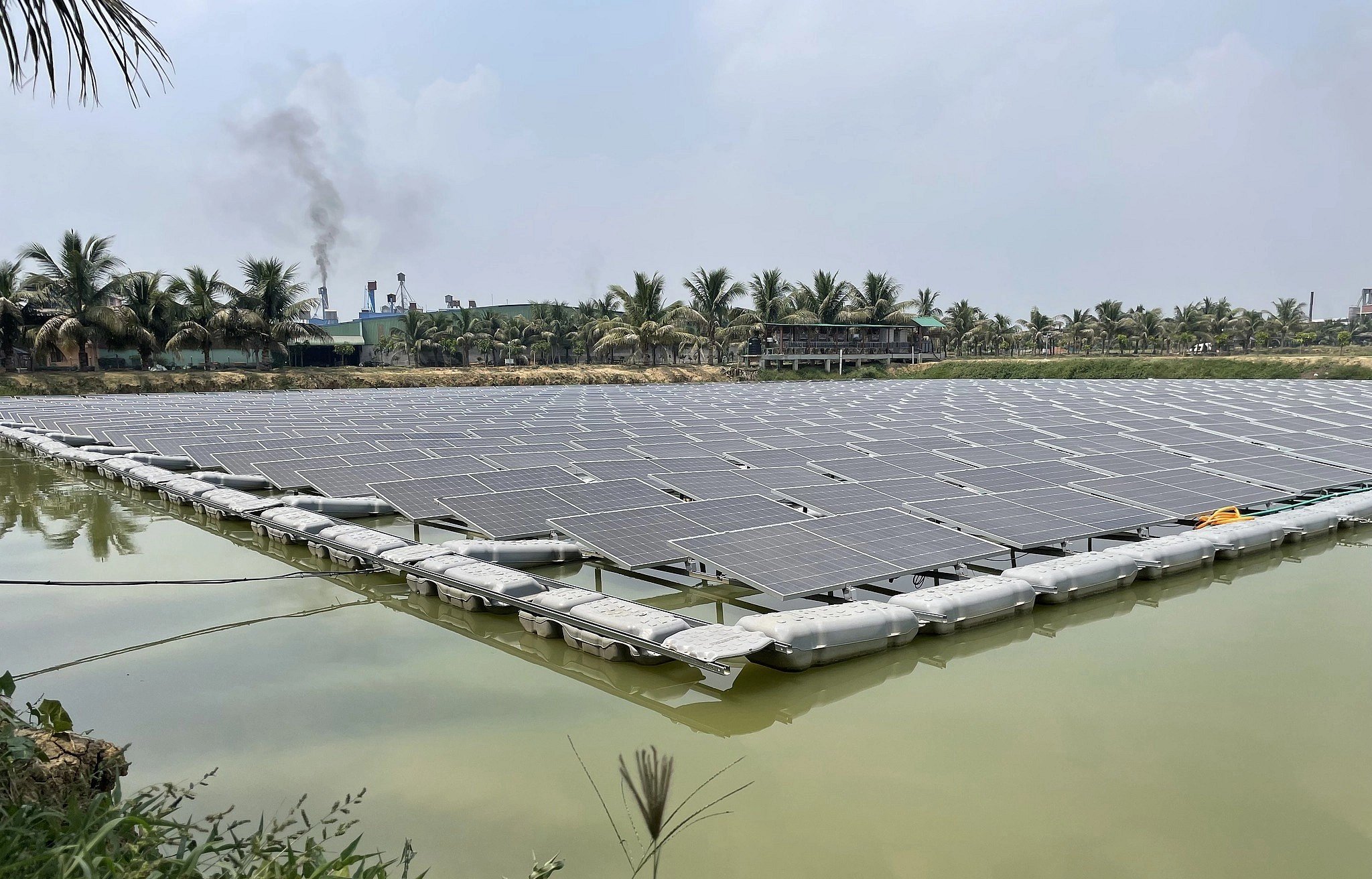 প্রথম ভাসমান সৌর প্যানেলের বিদ্যুৎ যুক্ত হল জাতীয় গ্রিডে