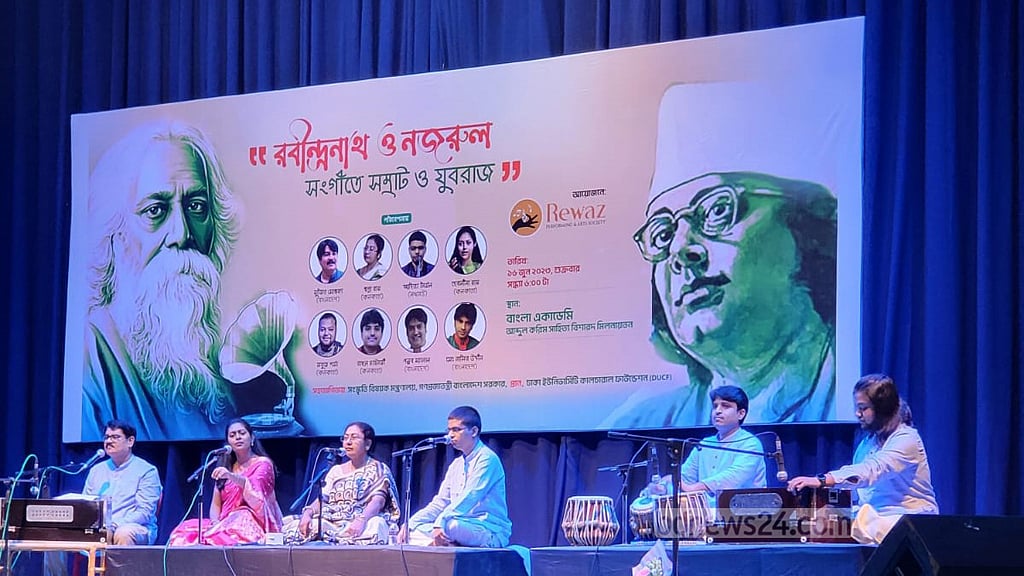 রবীন্দ্র-নজরুলের গানে মনোমুগ্ধকর সন্ধ্যা