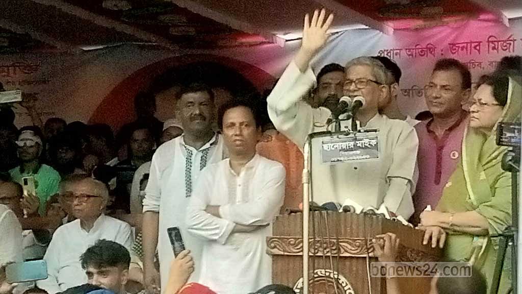 গুম-খুনে শেষ রক্ষা হবে না: সিরাজগঞ্জে মির্জা ফখরুল