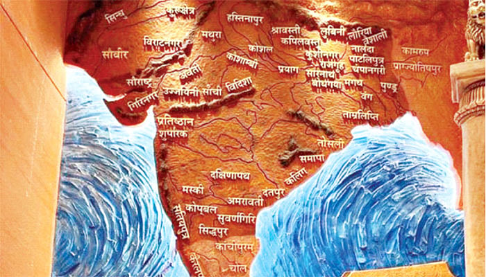 'অখণ্ড ভারতের' ম্যুরাল প্রতিবেশীদের জন্য হুমকি