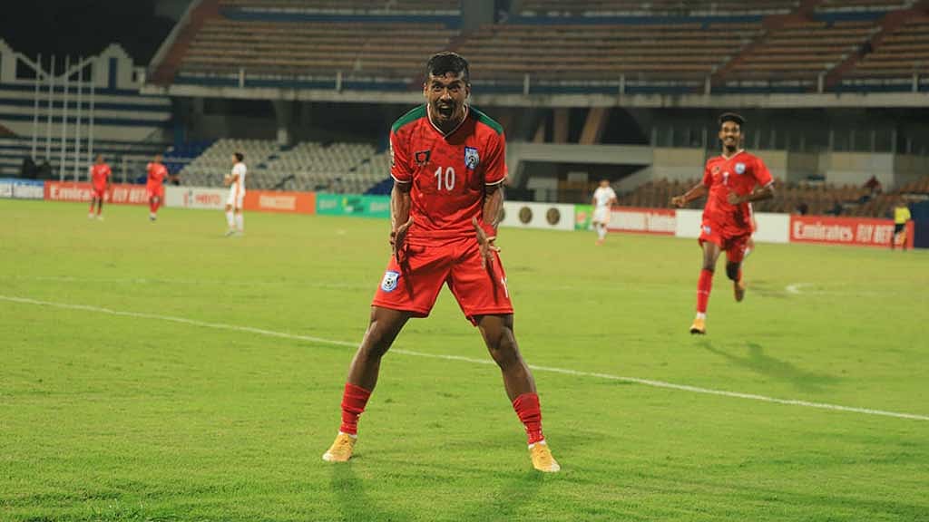 মালদ্বীপের বিপক্ষে গোল করা রাকিব বললেন, ‘ভালো প্রতিপক্ষই পেয়েছি’