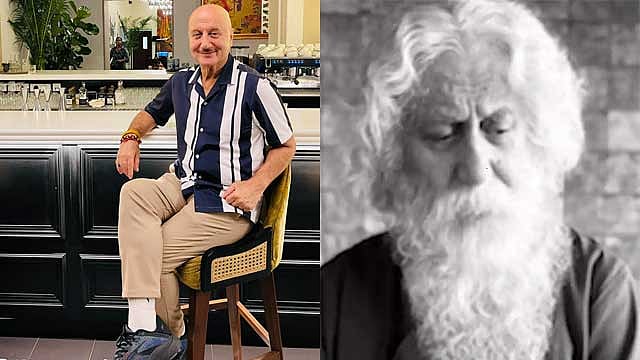 কবিগুরুর বেশে অনুপম খের