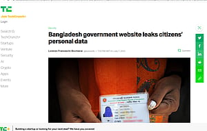 বাংলাদেশের সরকারি ওয়েবসাইট থেকে ‘লাখ লাখ নাগরিকের তথ্য ফাঁসের’ খবর