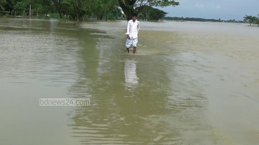 নেত্রকোণায় নেতাই নদী উপচে ২০০ পরিবার পানিবন্দি
