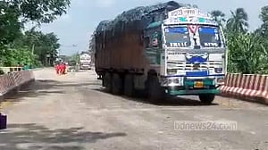 ভোমরা স্থলবন্দর দিয়ে এল ৬ ট্রাক কাঁচামরিচ